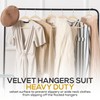 Techzoo 50 Pack New Premium Quality Velvet Hangers Ultra Thin