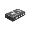 DELOCK 87634 Switch 4-port USB Manual Black