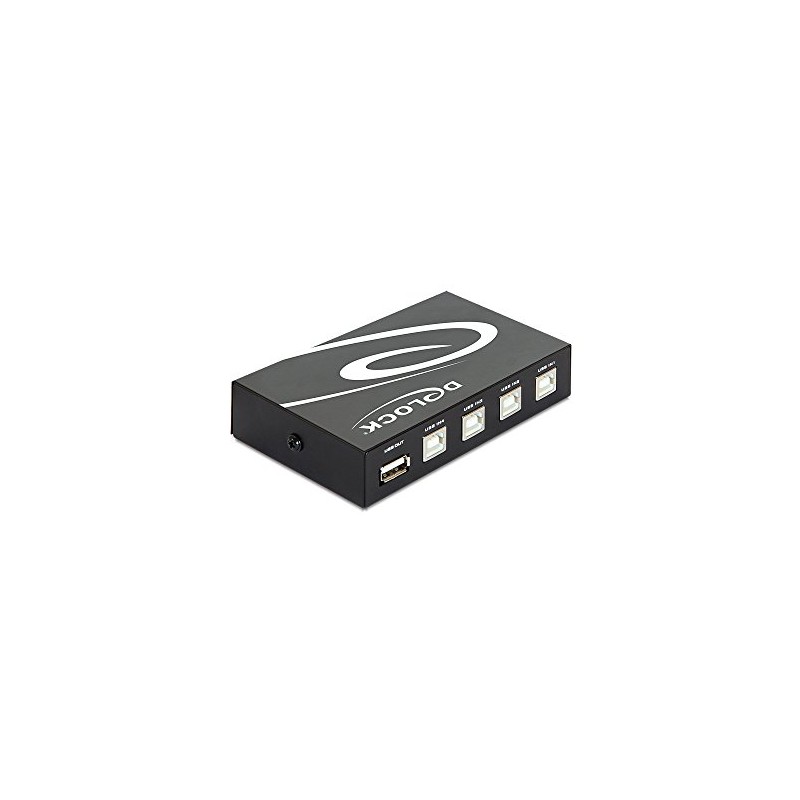 DELOCK 87634 Switch 4-port USB Manual Black