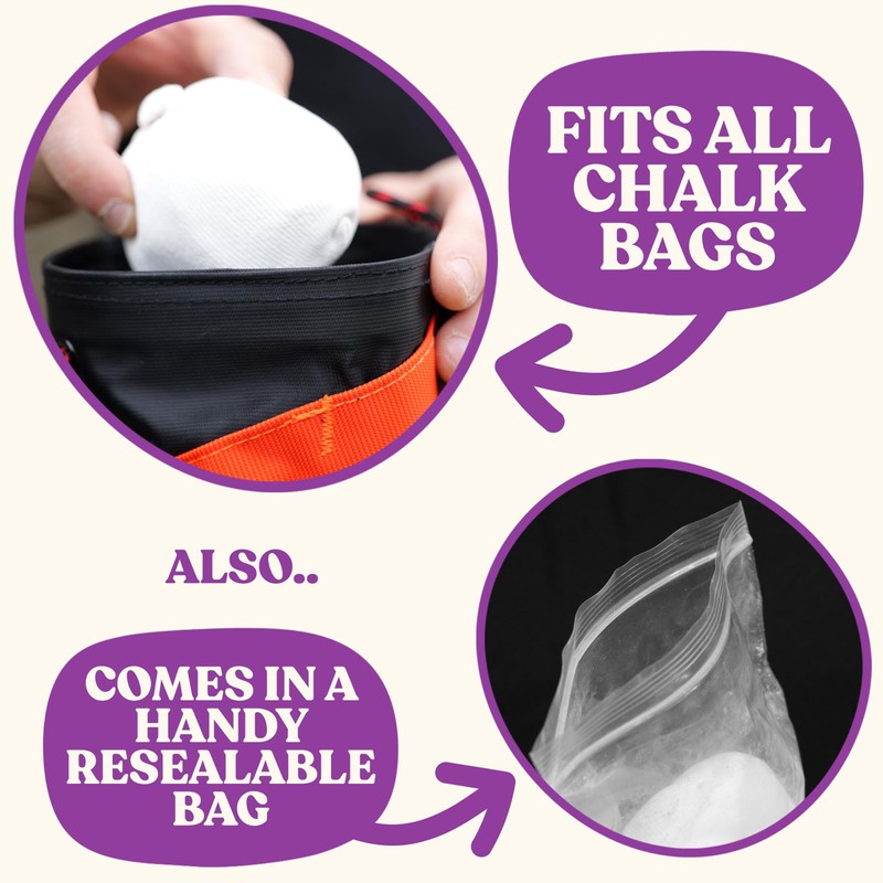 Psychi Chalk Ball for Rock Climbing Gymnastics Weightlifting Pole Dancing