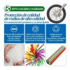TECNOLOGÍA INFINITA 72pcs Popotes Cubre Rayos Motocross Popotes Spokes Bicicleta