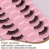 OUDQFCJ False Eyelashes Natural Eyelashes Cat Eye Eyelashes Natural Look