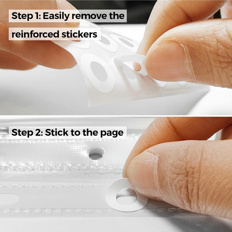 2500 Pcs Heavy Duty Hole Reinforcement Stickers - 1/4" Diameter