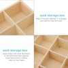 Set of 2 - Wooden Drawer Organizers with 20 Compartments