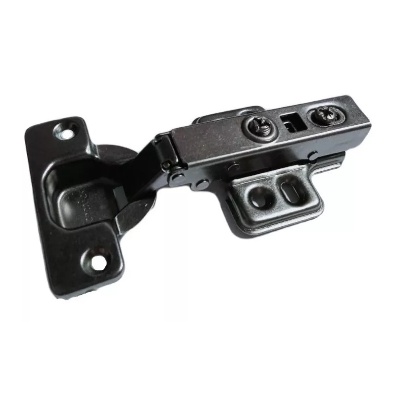 HERRAJES GA Bisagra Bidimensional Cierre Suave Recta 35mm Par Negro