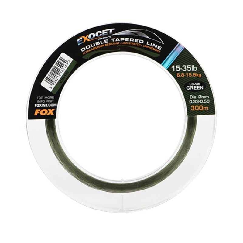 Pro Double Tapered Line Lo-Vis Green X300M Exocet Fox