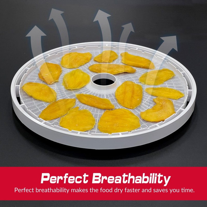 GUCUJI Round Silicone Dehydrator Sheets for NESCO FD-1010 FD-1018A FD-1040