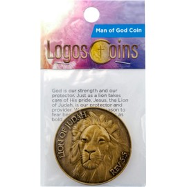 Religious Challenge Coin Assortment of 3, Favor as a Shield The Lord Will Bless The Righteous Coin, Lion of Judah Man of God Coin, Faith Can Move Mountains Coin, Value Variety Pack of 3, Assortment 5