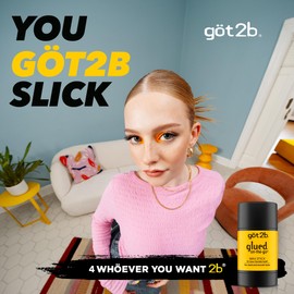 got2b glued on-the-go wax stick, 1.8oz, sleek and slick styles, style your hair without the crunch, helps control frizz