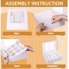 LONGTEAM 6-Set Cupcake Boxes Hold 12 Standard Cupcakes, Food Grade