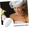 Operitacx 2pcs Cap Embryo Make Your Own Fascinator Kit Oval