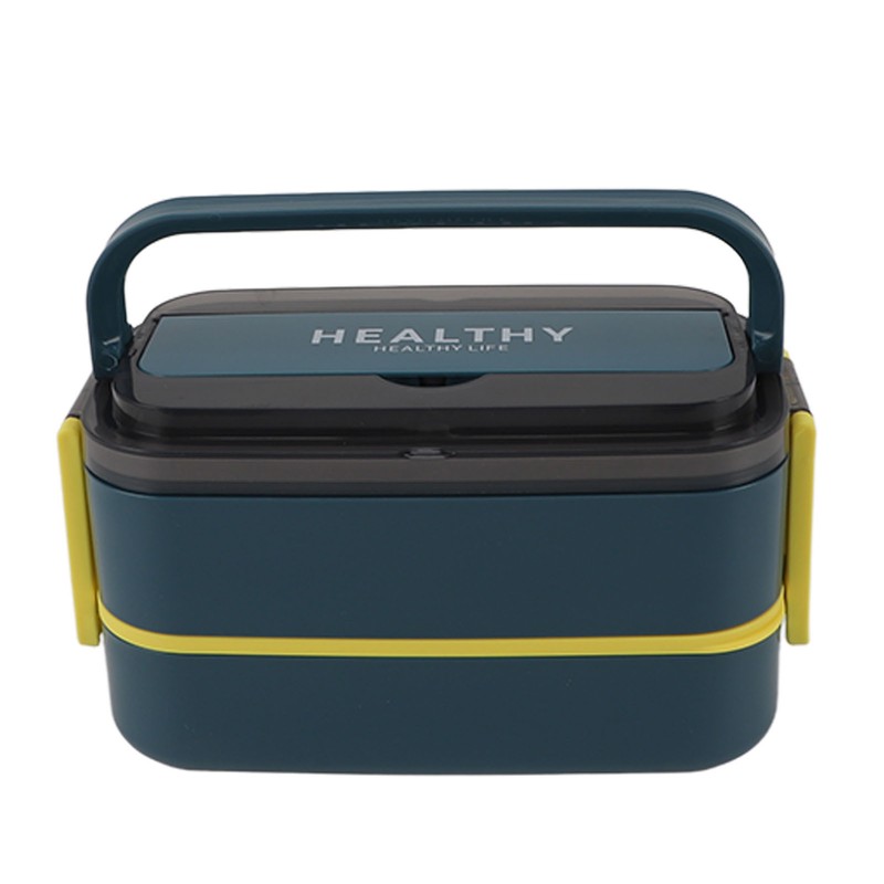 Double Layer Bento Box 316 Stainless Steel Compartment Portable Lunch