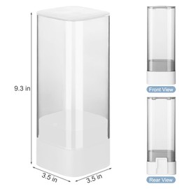 MYITYARD Cup Dispenser, Pull Type Wall Mount Cup Holder for Water Cooler Fit 3oz-5oz Disposable Cups, Bathroom Mouthwash Cup Dispenser for Home Office, Self-Adhesive or Screw Installation (White)