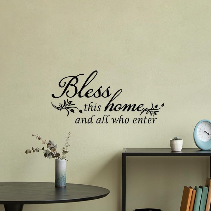 Inspirational Flower Wall Sticker PVC Self-Adhesive Home Decor for Living