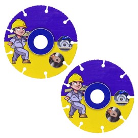 2 Pieces Saw Blade for Angle Grinder, 115 mm Cutting Disc Wood with 22.23 mm Bore, Carbide Wood Flex Disc for Wood, Plywood, Hard Wood, Plastic, Rubber