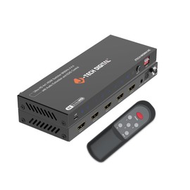 J-Tech Digital 8K HDMI Switch 4 in 1 Out 8K@60Hz 4K@120Hz 1080P@240Hz, HDR HDCP2.3 EDID, Support CEC, Compatible with PS5/PS4/Xbox/Nintendo Switch/Apple TV/Roku/Fire TV
