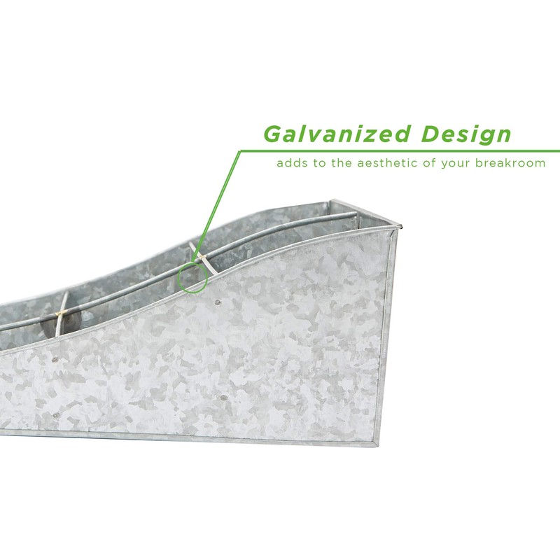 Mind Reader Trove Coffee condiment organizer, One Size, Silver Metal