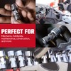 CROM Universal Flex Socket Set - 1/4 Inch Drive 6-Point