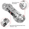plzzree Swivel Dual Pulleys 360° Rotation Roller Double Pulley Wheel