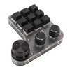 Programmable Macro Keyboard 9 Keys 3 Knobs USB Bluetooth Connection