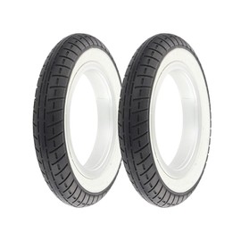 OG Lowrider Classic Bike TIRE 10" X 2.0" Black/White SIDEWALL Pair of Tires P-1237
