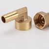 HATOOLHA® Brass Barb Hose Fitting, Elbow Pipe Connector 8mm Barbed