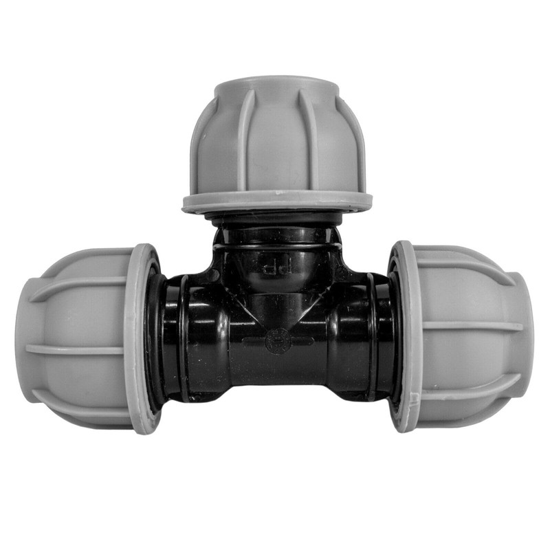 MDPE Compression Connector Fittings 25mm LDPE Water Pipe Elbow Valve