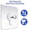 Picture Hangers Without Nails, Nail Free Wall Hangers,20 Counts Adhesive