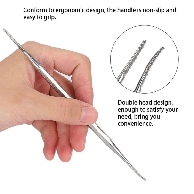 Exeton Professional Black Nail File Double Ended Ingrown toenail Lifter