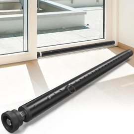 Sliding Door Security Bar,Window Inside Security Bar,17-50 Inch Adjustable Patio Glass Door/Window Lock Bar for Burglar Prevention/Child Safety,Window Stopper for Sliding/Vertical Windows - Black-1Pcs