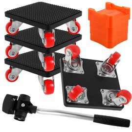4 PCS Furniture Dolly Furniture Movers, 360° Rotation 4 Wheels Furniture Lift Mover Tool, 880 Lbs Capacity Furniture Moving Sliders,Carbon Steel Furniture Lifter Set for Sofa Fridge Cabinet Appliance