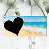 Days Until We Go on Holiday" Countdown Plaque | Beach-Themed
