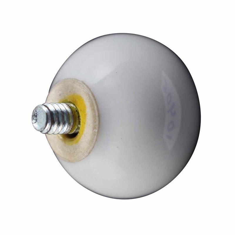 Renovators Supply Manufacturing Robe Hook Knobs 1" Replacement Ball White