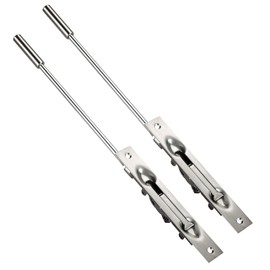 TOGU 2 Pack BGC 23" Solid Stainless Steel Lever Extension Flush Bolt For Metal Doors,Flush Mount Extension Bolt For Commercial Applications,Store,School,Office,Brushed Stainless Steel