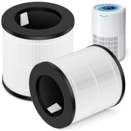 2 Packs D09 Replacement Filter Compatible with Tailulu D09 Air Cleaner Purifier for Home Large Room Up to 1345 Sq Ft, CADR 180m³/h+