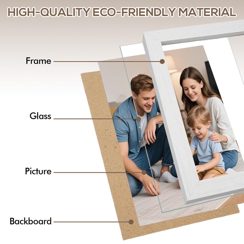 PORFOYO Folding Picture Frame, Photo Frame for 2 Photos 10
