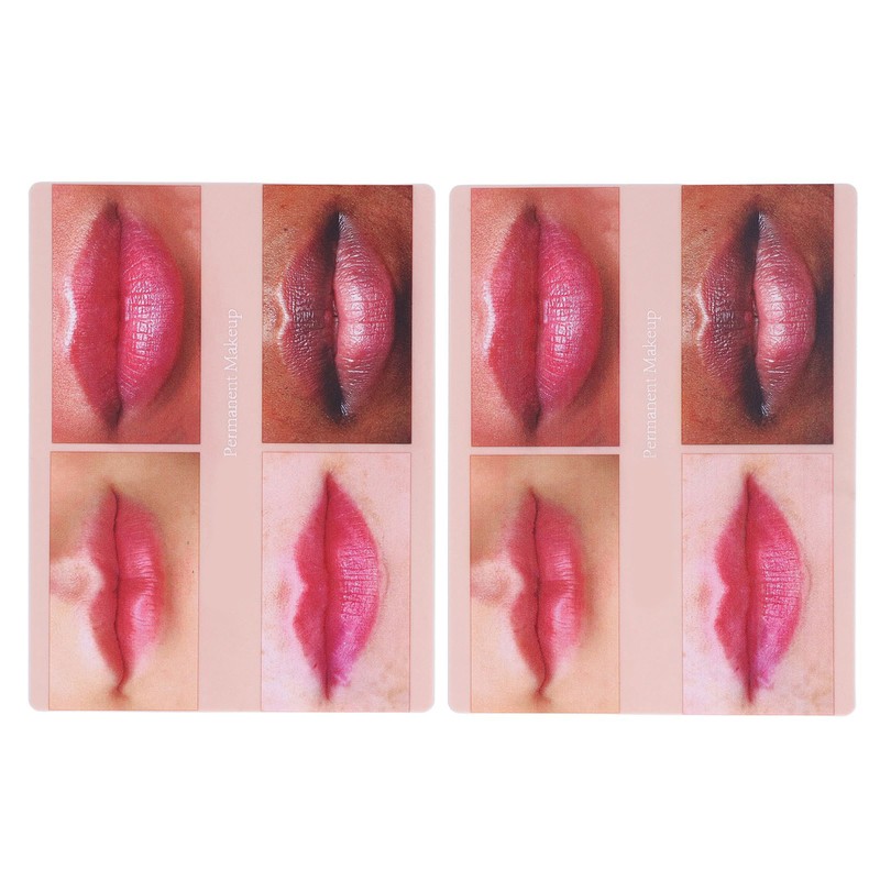 2pcs Lip Practice Skin 4 Lip Shapes Permanent Makeup Lip