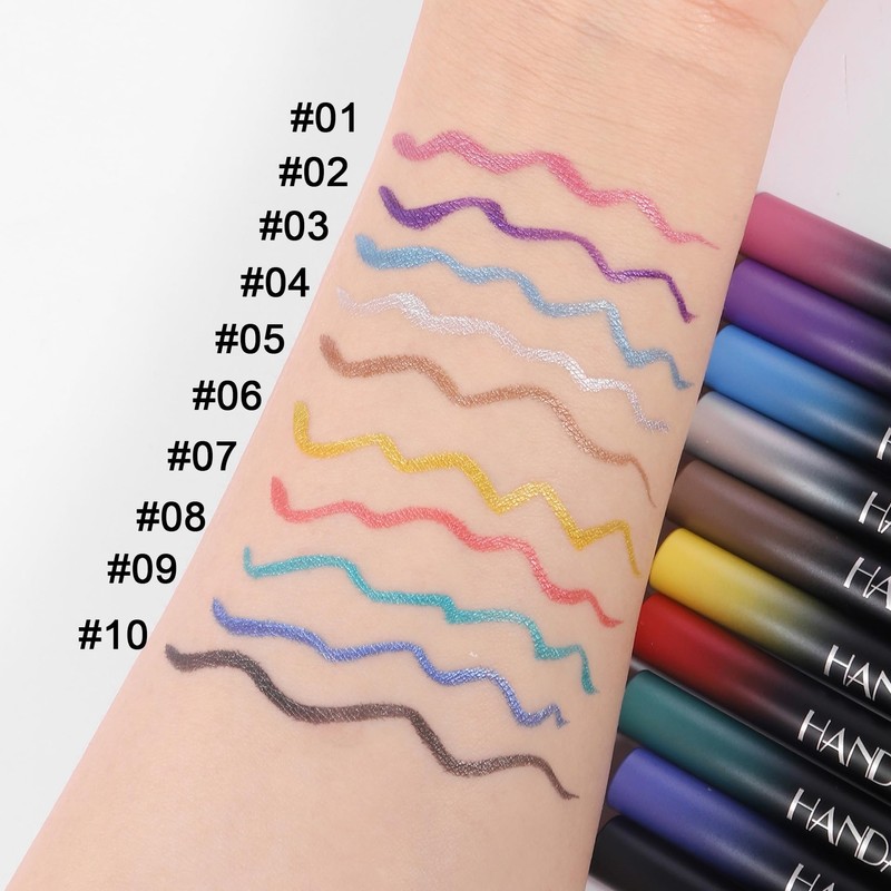 ONarisae liquid eyeliner waterproof metallic satin finish ink eyeliner pen