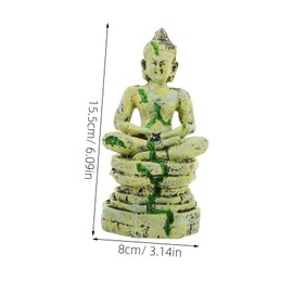 BESPORTBLE 1pc Resin Sitting Buddha Aquarium Adornment for Fish Tank Decoration Underwater Buddha Statue Safe for Freshwater and Aquariums Adds Natural Beauty and Hiding Spots for Fish