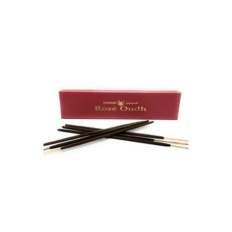 Haramain Rose OUDH - Agarwood Incense Stick - Agarbatti -