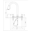 Dura Faucet DF-PK350L-CP Non-Metallic Dual Lever Pull-Down Rv Kitchen Faucet
