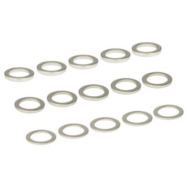 FregocS BIC-CRBS-15p Bicycle Chainwheel, Chainring, Bolts, Spacers, Fine Adjustment, Set of 15, Durable, Stainless Steel (0.04, 0.06, 0.06, 0.06, 0.06, 0.08 inches (1 mm, 1.5 mm, 2 mm)