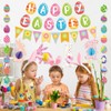 Pre-Strung Easter Decorations Set - Happy Easter Banner Decor with