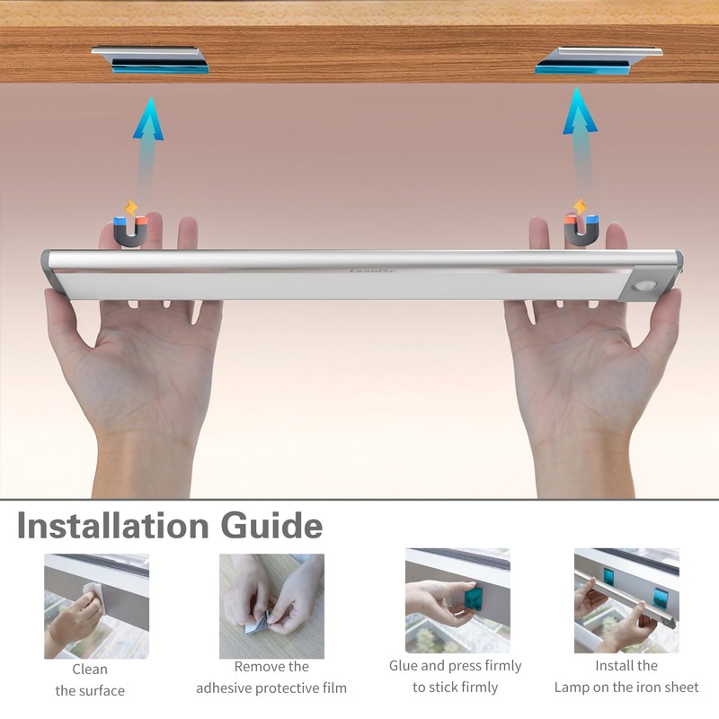 12PC Under Cabinet Lights Replacement stickys - Replacement Magnetic Strips