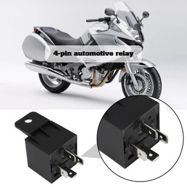 Be In Your Mind 2PCS 4-Pin Automotive Relay 6V 40A 51.8x28mm 4-Contact Automotive Relay Applicable to Vehicle Circuits Radio Remote Controls Alarm Systems