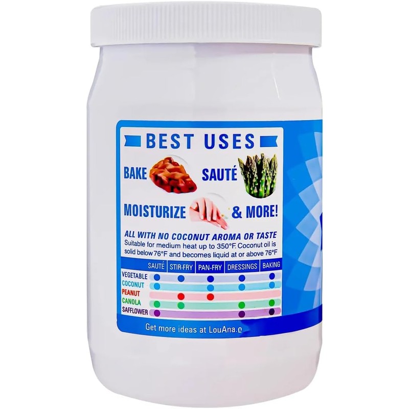 Aceite de Coco Puro 100% Natural Ideal para Cocina y