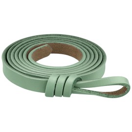 Elerevyo Women's Leather Skinny Belt for Dress Adjustable Knotted Thin Waist Belts for Ladies Length 105.0cm/41.3" Light Green