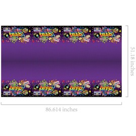 CC HOME 1 Pack Golf Plastic Tablecloth 54 x 87 Inch Long Rectangular Table Cover for Buffet,Birthday Party Holiday Dinner,Picnic or Tablecloth for Kitchen Event Use