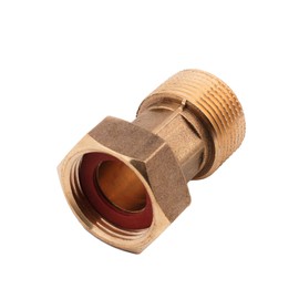 BFG Inch AG to x BFG Inch Female BSP Water Meter with Brass Connector Connector Pipe Fitting JT-H5JM-M5M8 Gold
