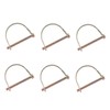 CHILDWEET 6pcs Heavy Duty Safety Coupler Pin Coated Shaft Locking
